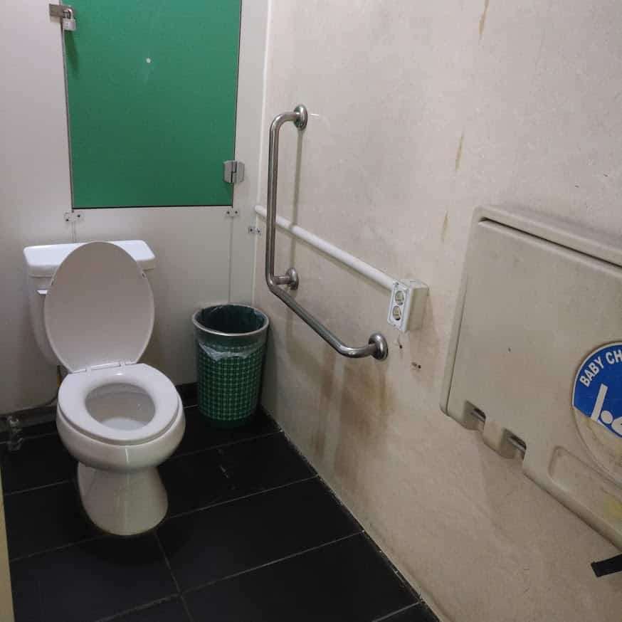 장애인 화장실0 : 다소 좁은 공간의 뚝섬유원지 장애인화장실 내부
