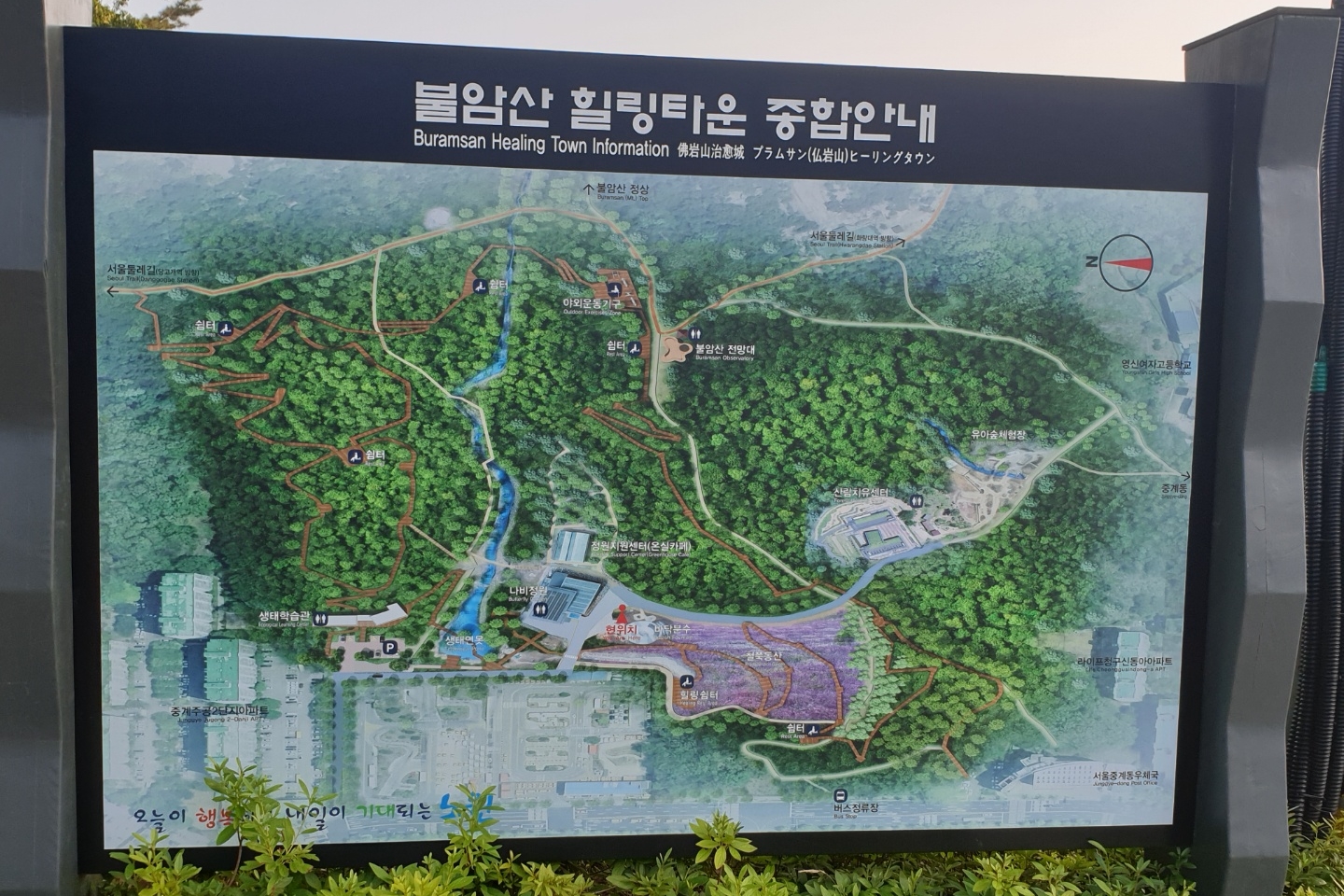 Guide map and information desk0 : Guide map of Buramsan Butterfly Garden 