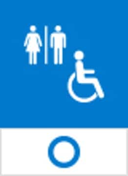 Restroom has high accessibility