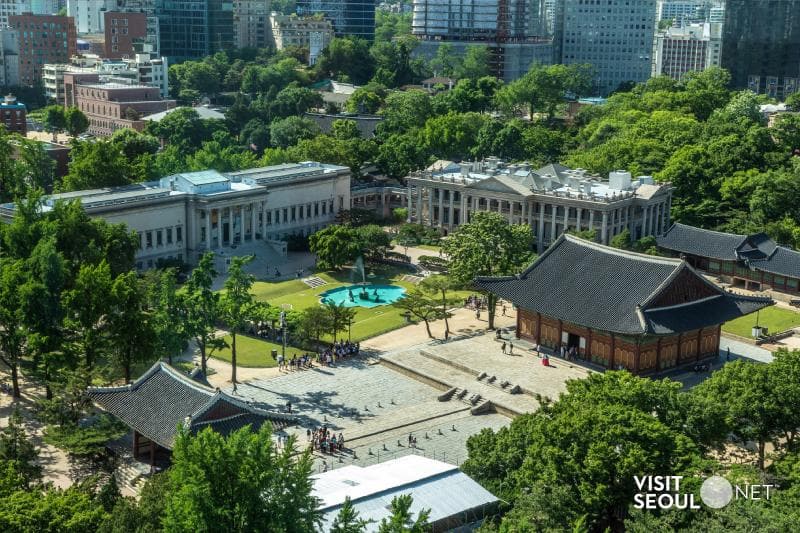 National Museum of Modern and Contemporary Art Deoksugung (MMCA)0 : The entire view of Deoksugung Palace and the Museum from distance
