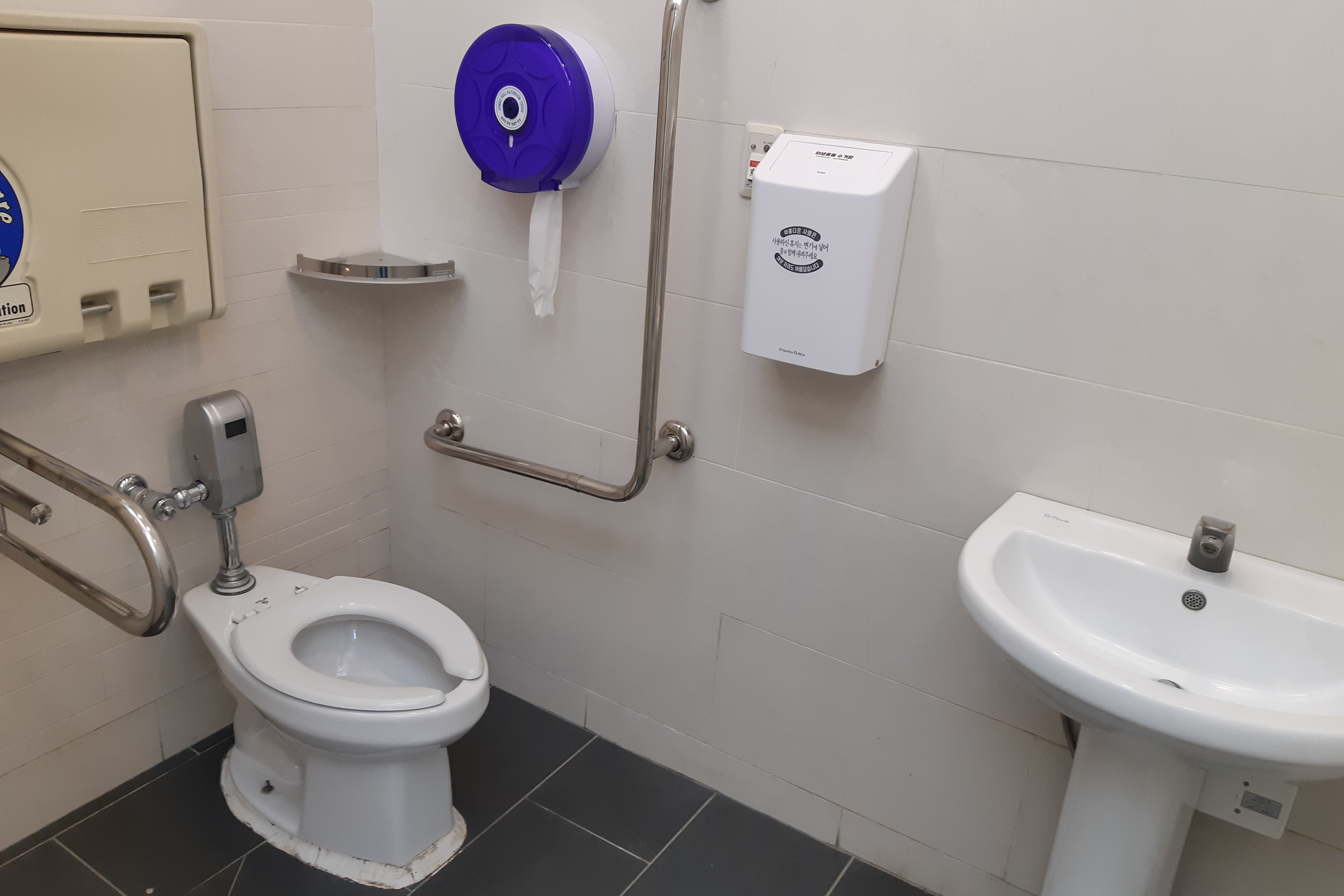 장애인 화장실0 : 국립민속박물관 장애인화장실 내부 전경